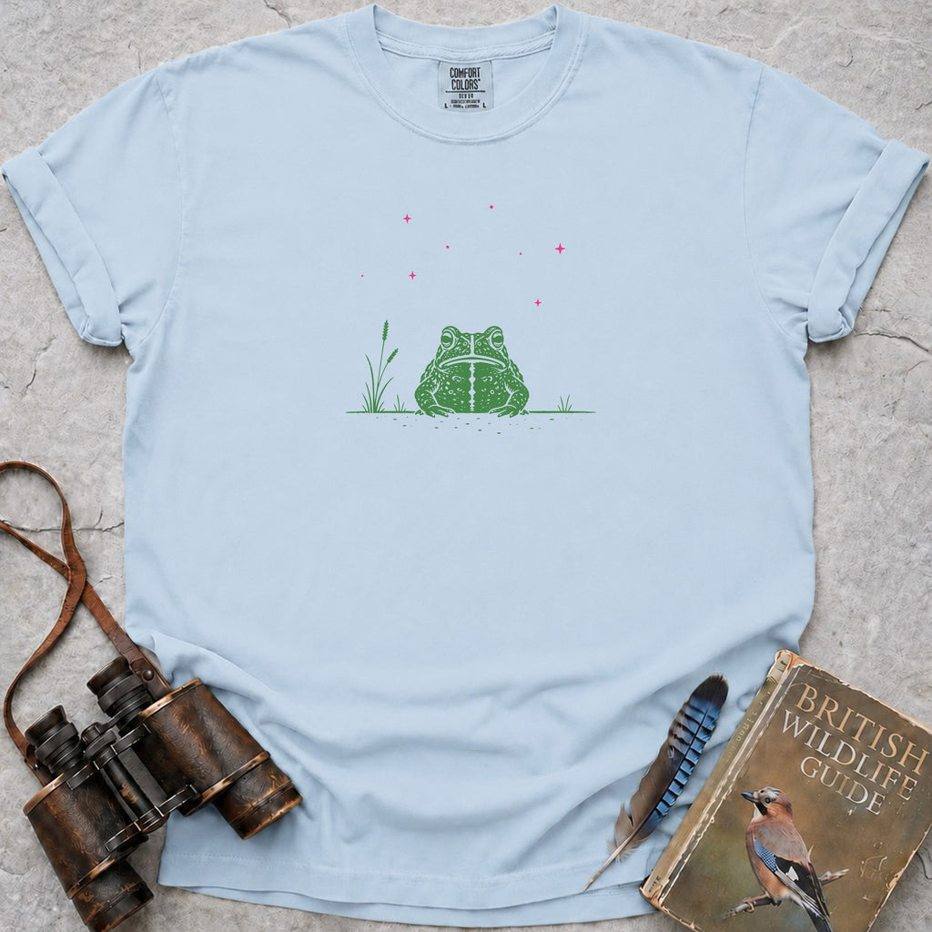 Starry Green Toad T-Shirt — chambray