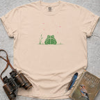 Starry Green Toad T-Shirt — ivory