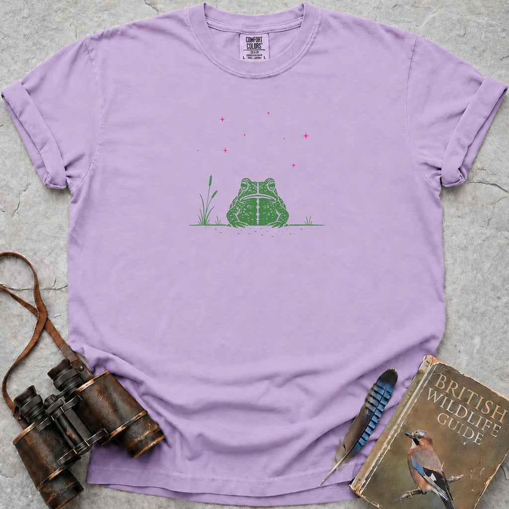 Starry Green Toad T-Shirt — orchid