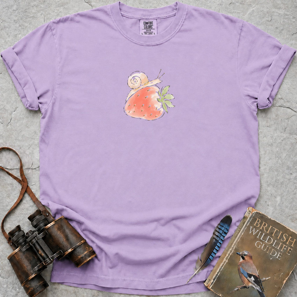 Strawberry Snail T-Shirt — orchid