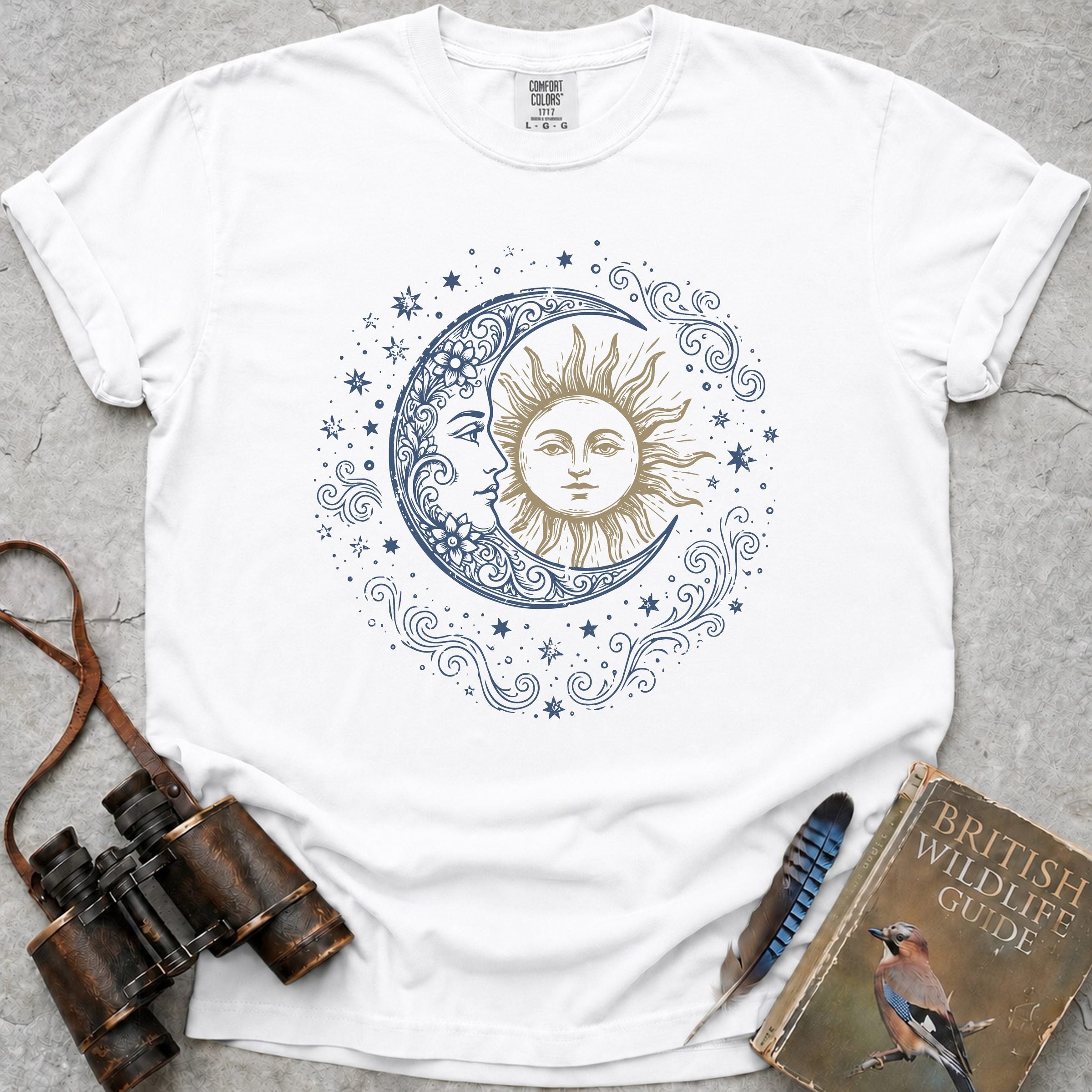 Sun And Moon T-Shirt — white
