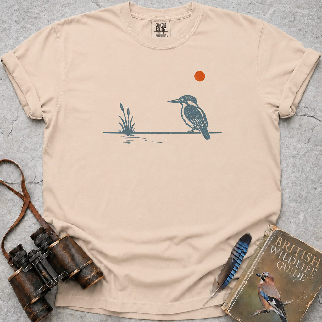 Sunset Kingfisher T-Shirt — ivory