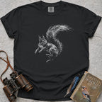 Surprised Squirrel T-Shirt — black