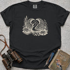 Swan Heart T-Shirt — black