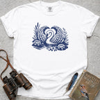Swan Heart T-Shirt — white
