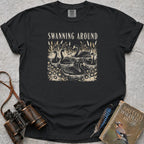 Swanning Around T-Shirt — black