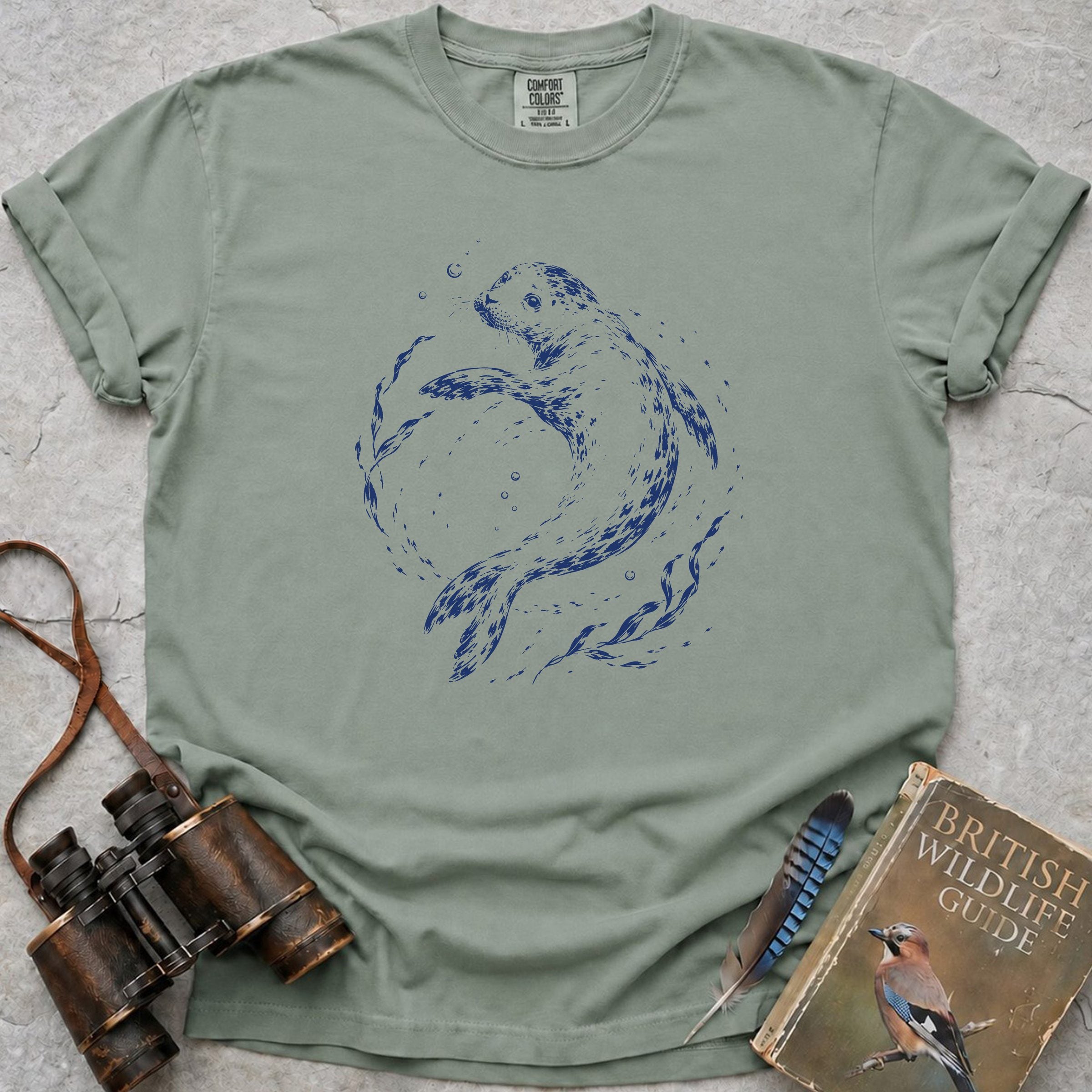 Swirly Seal T-Shirt — bay