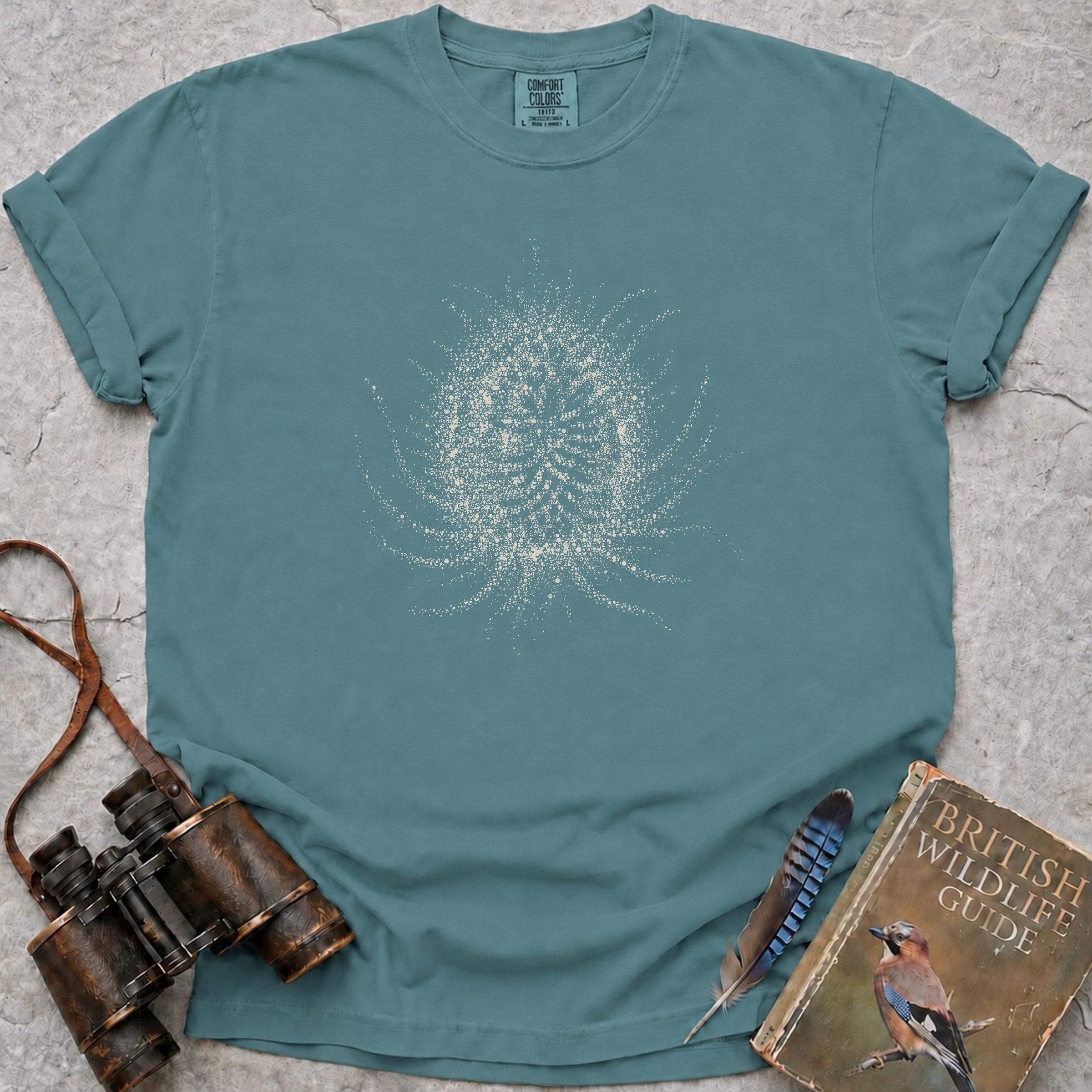 Teasel Detail T-Shirt — seafoam