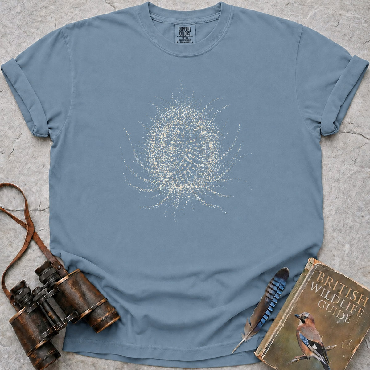 teasel-detail — ice blue