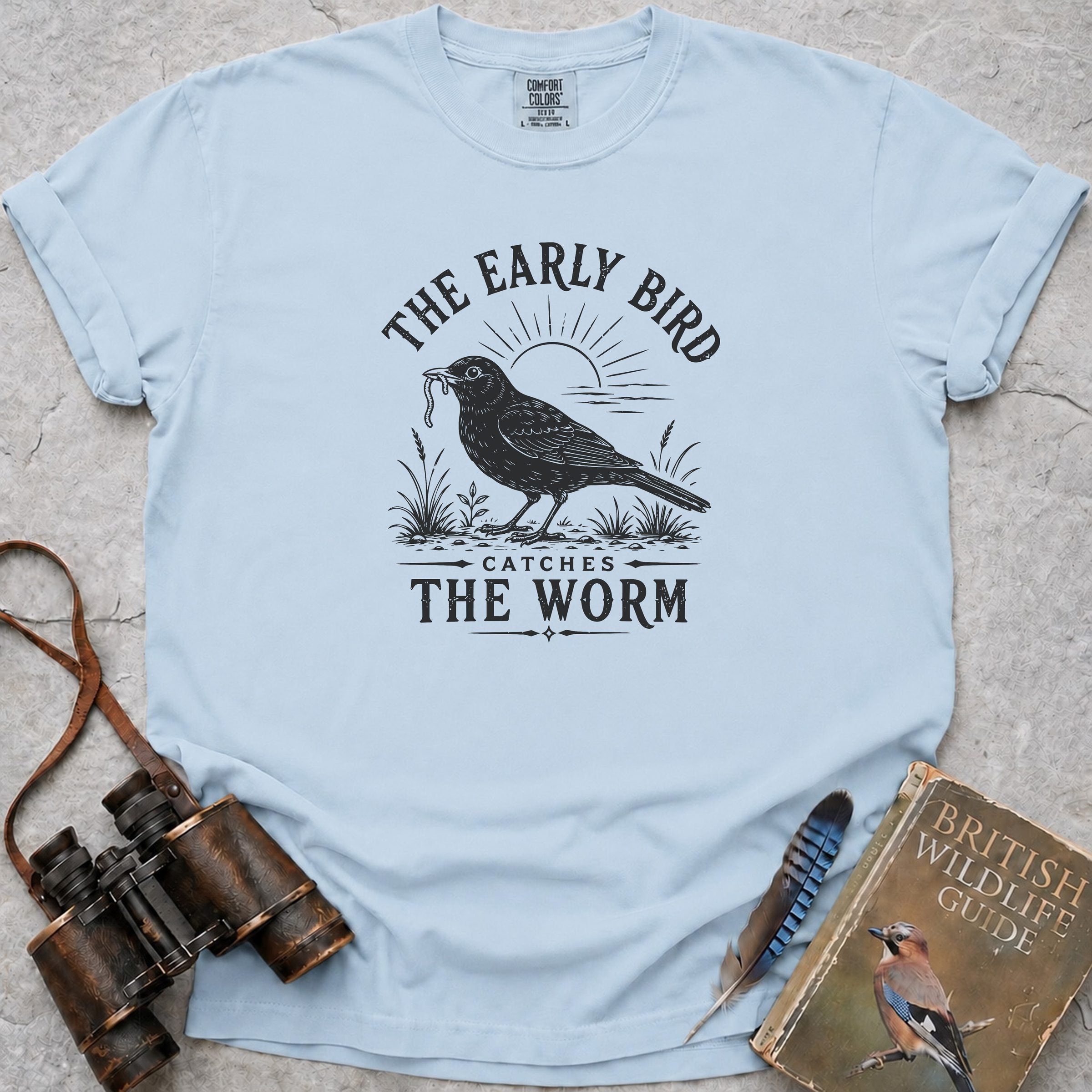 The Ealry Bird T-Shirt — chambray