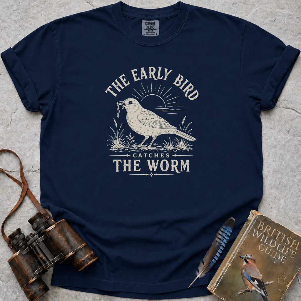 The Ealry Bird T-Shirt — true navy