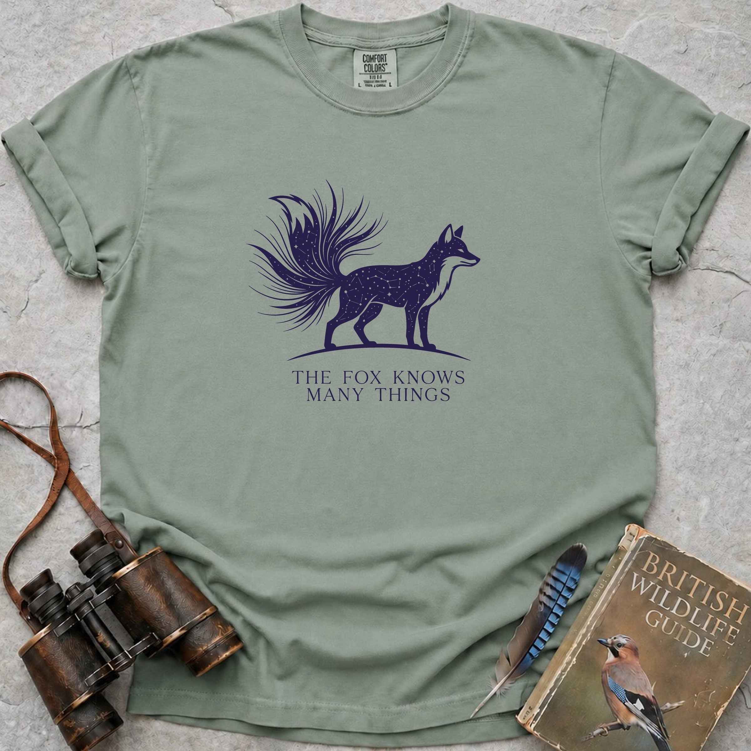 The Fox Knows Many Things Celestial T-Shirt — bay