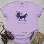 The Fox Knows Many Things Celestial T-Shirt — orchid