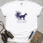 The Fox Knows Many Things Celestial T-Shirt — white
