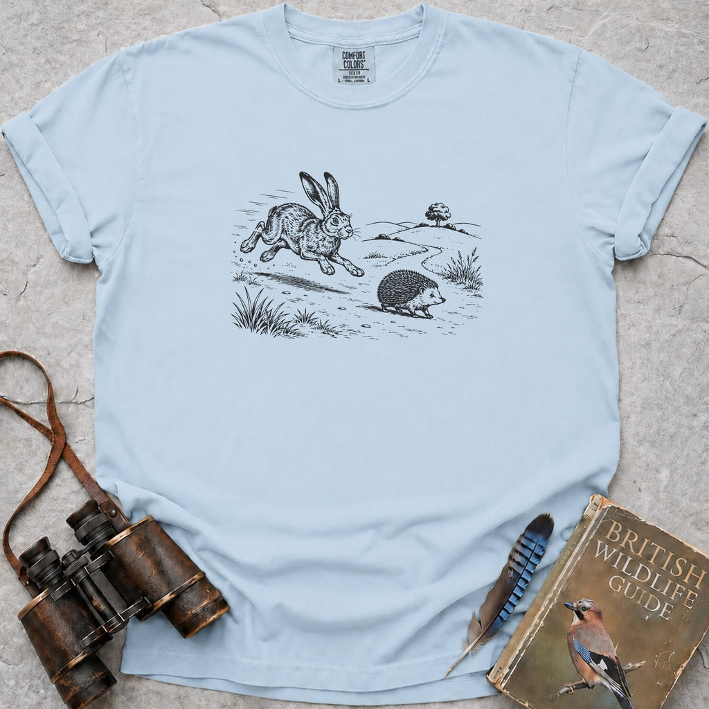 The Hedgehog And The Hare T-Shirt — chambray