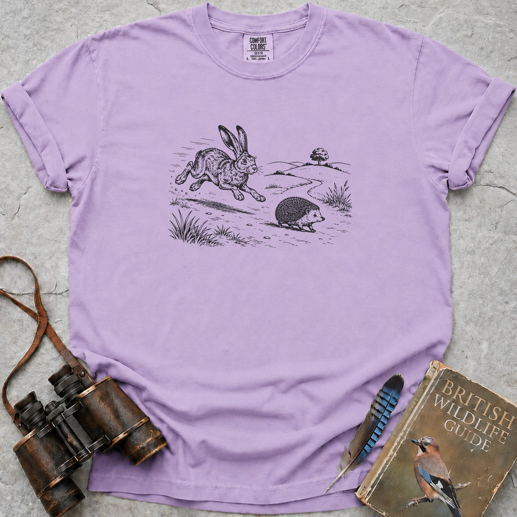 The Hedgehog And The Hare T-Shirt — orchid