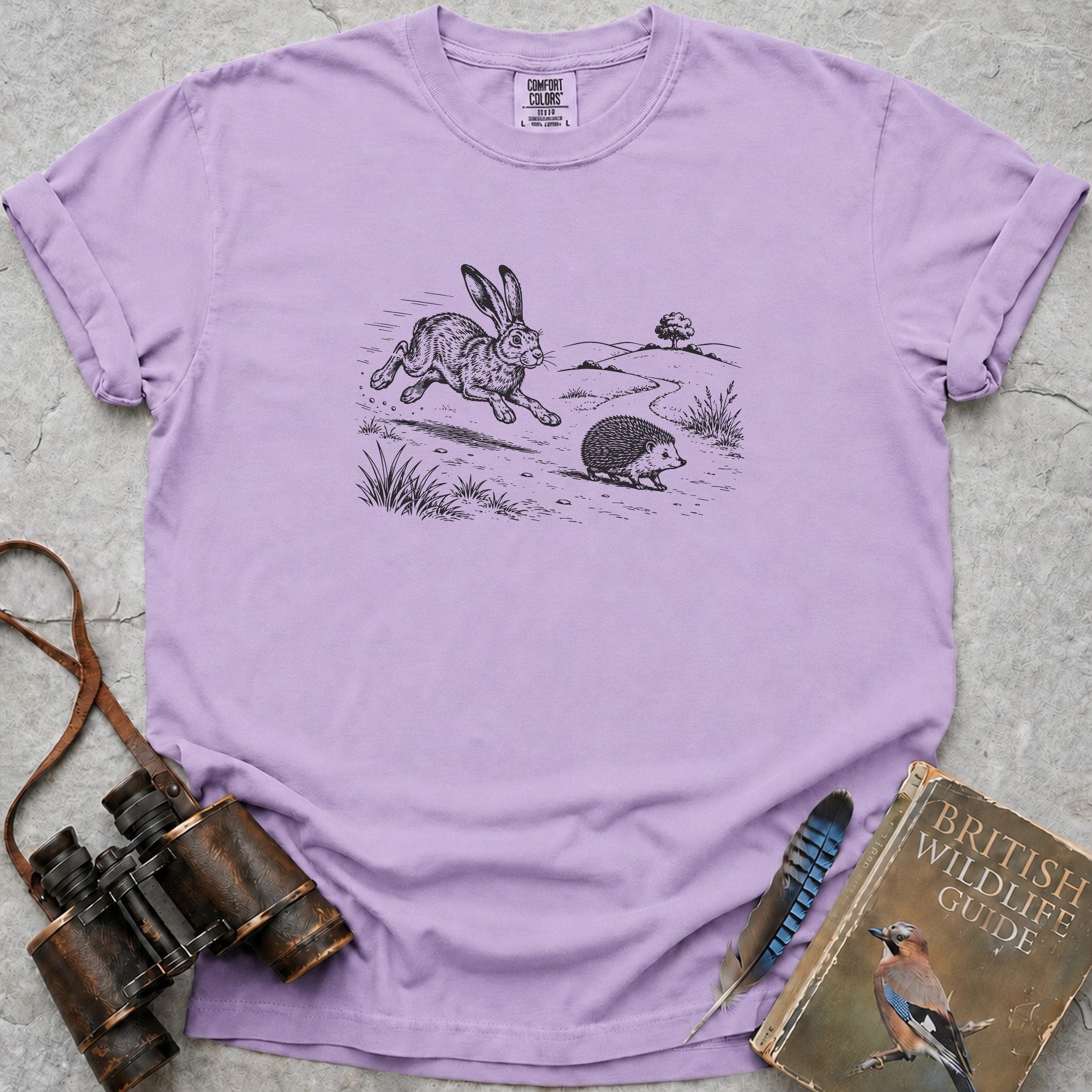 The Hedgehog And The Hare T-Shirt — orchid