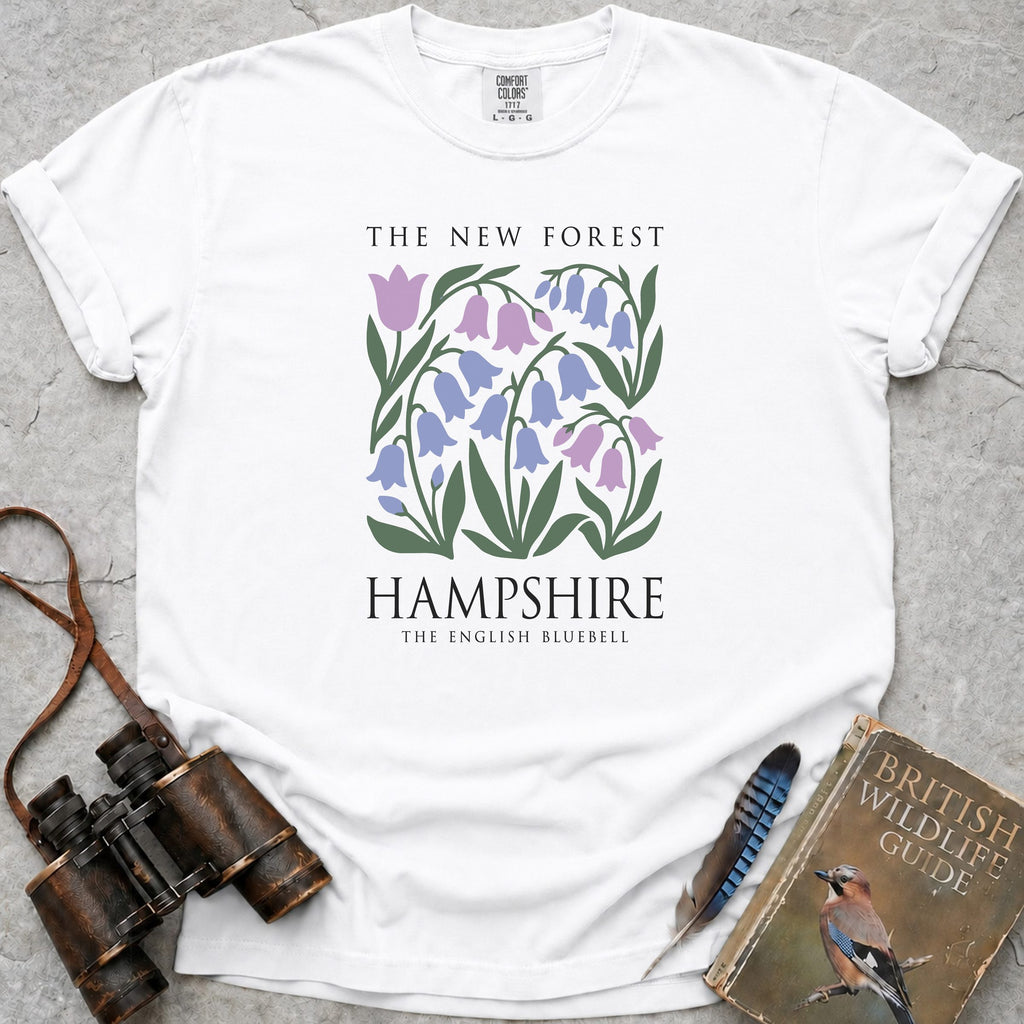 The New Forest, Hampshire T-Shirt — white
