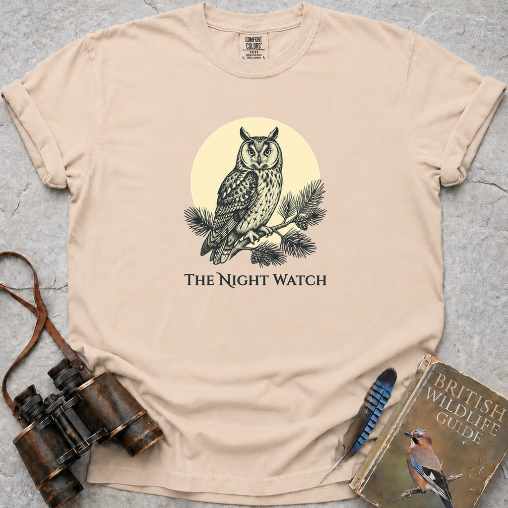 The Night Watch Owl T-Shirt — ivory