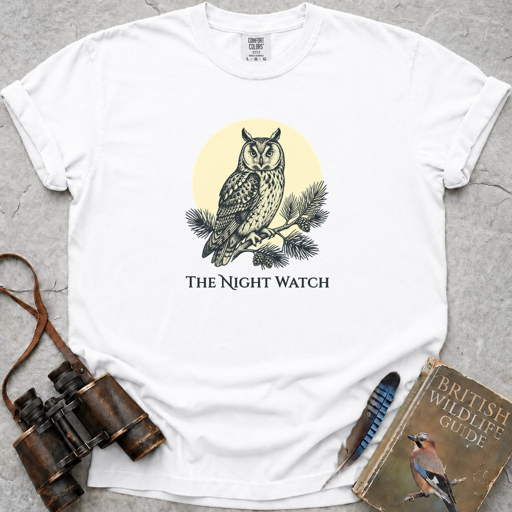 The Night Watch Owl T-Shirt — white