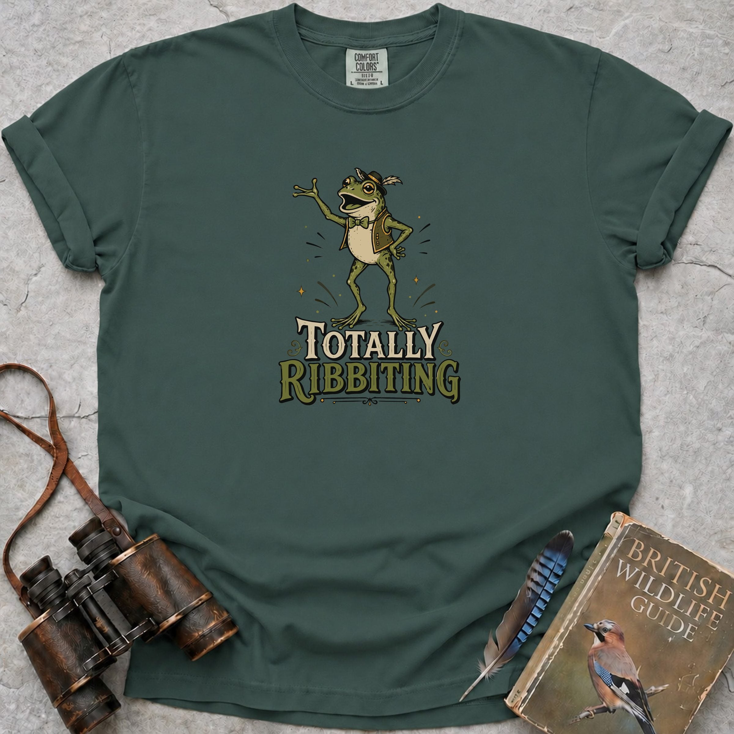 Totally Ribbiting T-Shirt — blue spruce