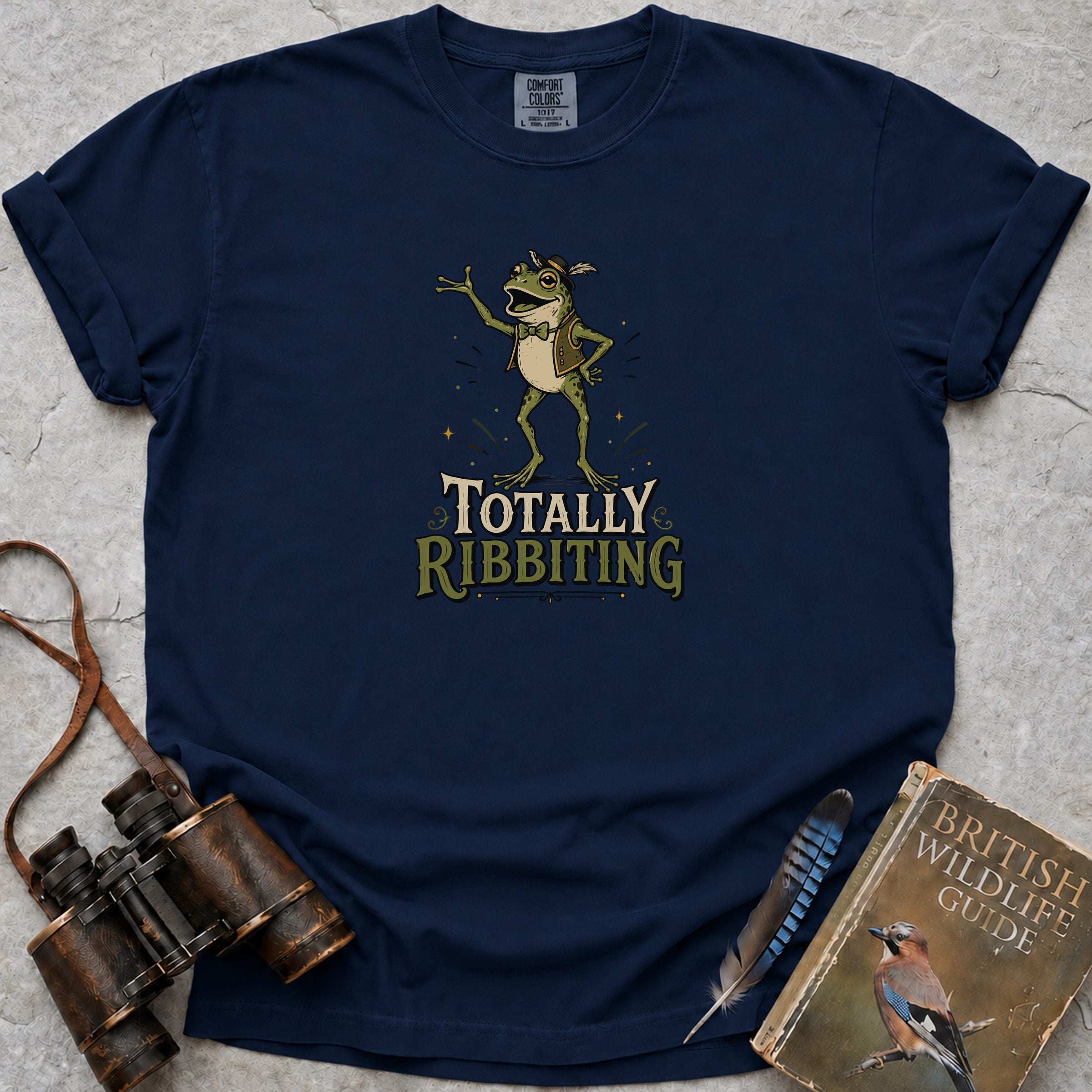Totally Ribbiting T-Shirt — true navy