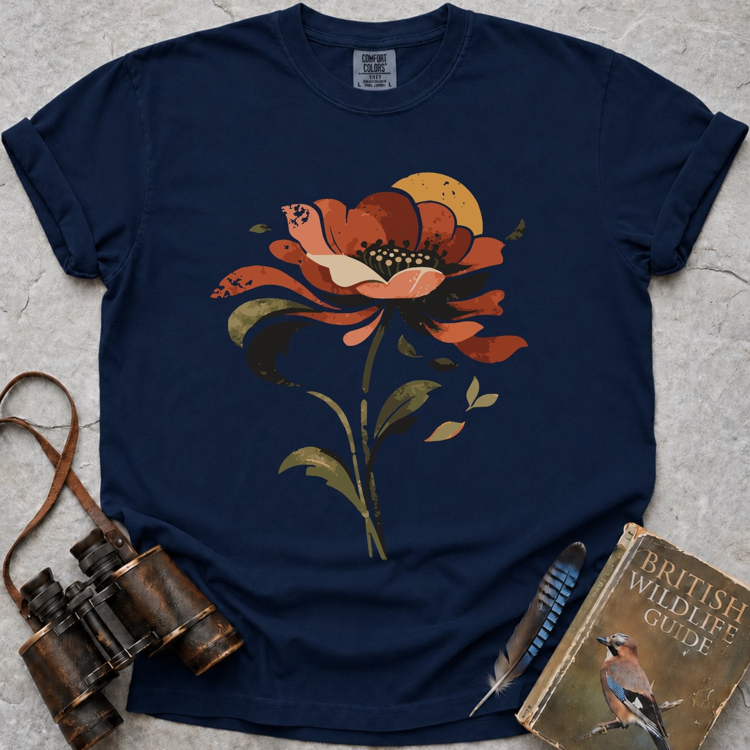 Retro Poppy Sun T-Shirt