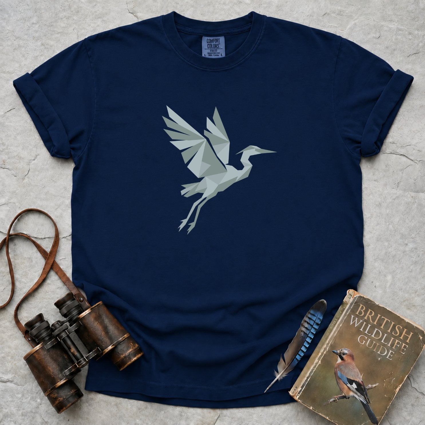 Origami Heron T-Shirt