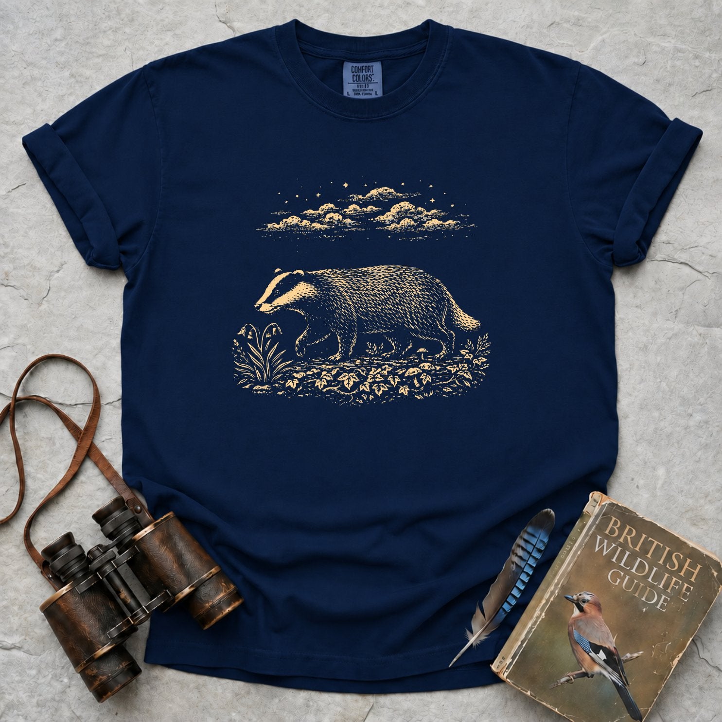 Moonlit Badger T-Shirt