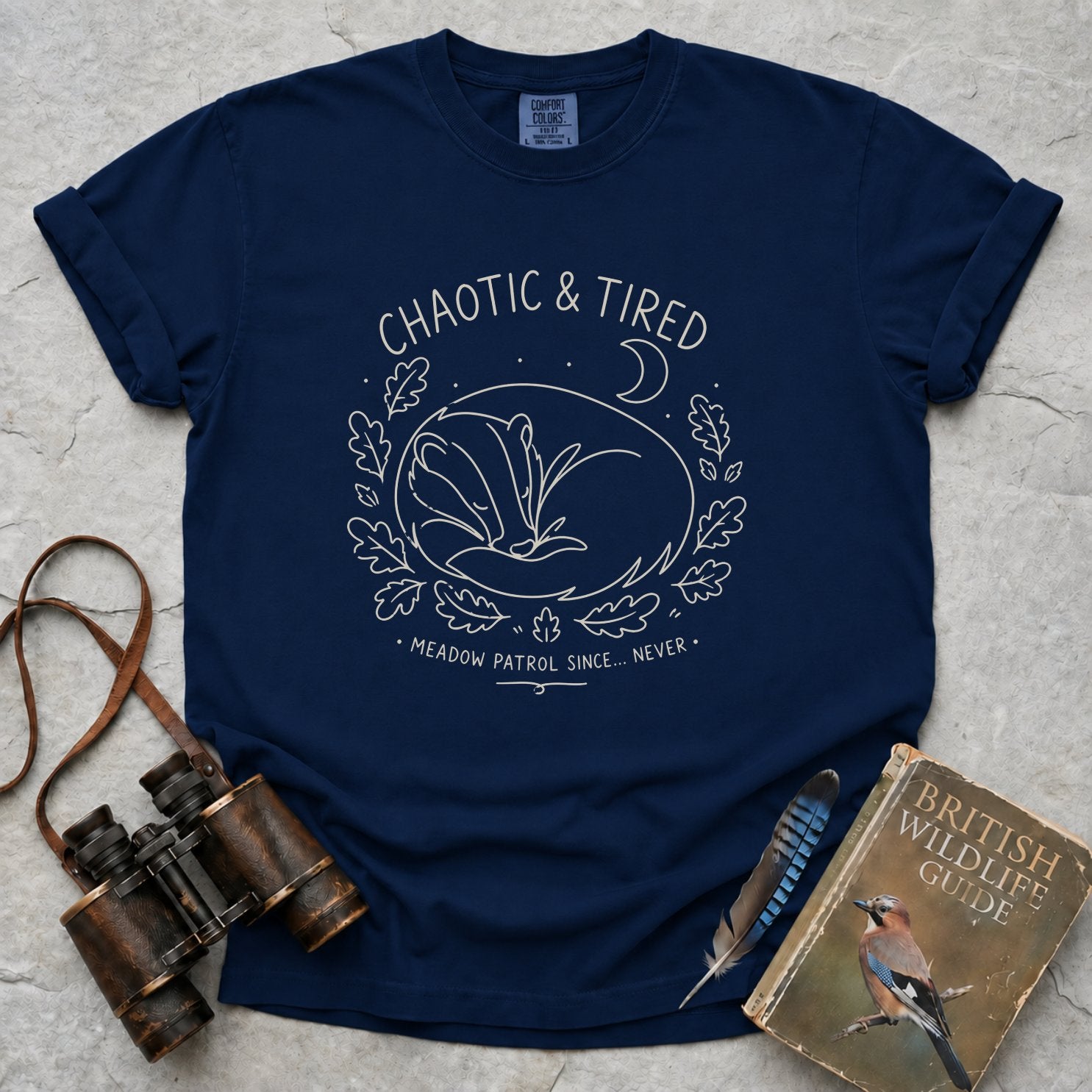 Chaotic And Tired Badger T-Shirt