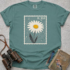 UK Wild Postage Stamp T-Shirt — seafoam