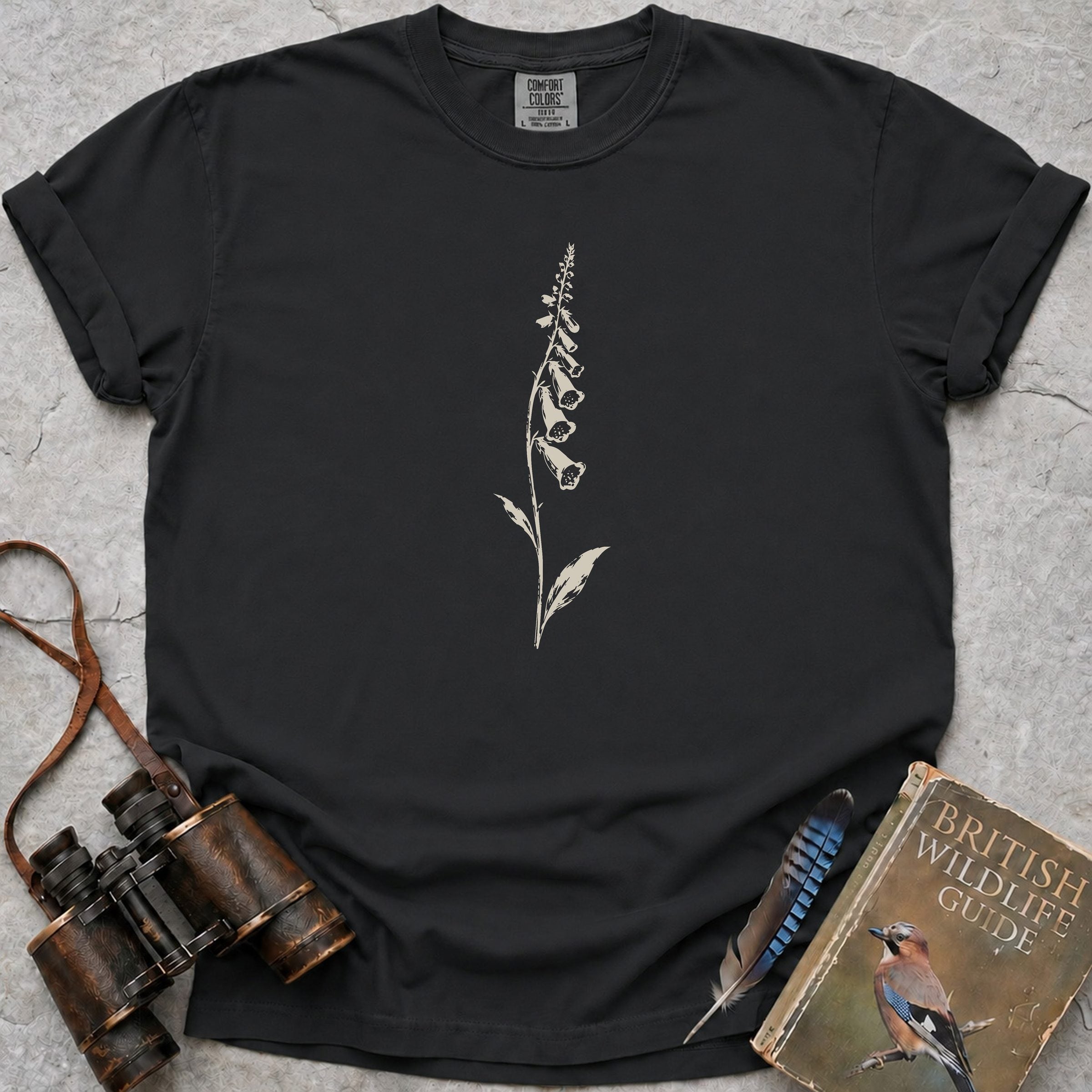 Vibrant Foxglove T-Shirt — black