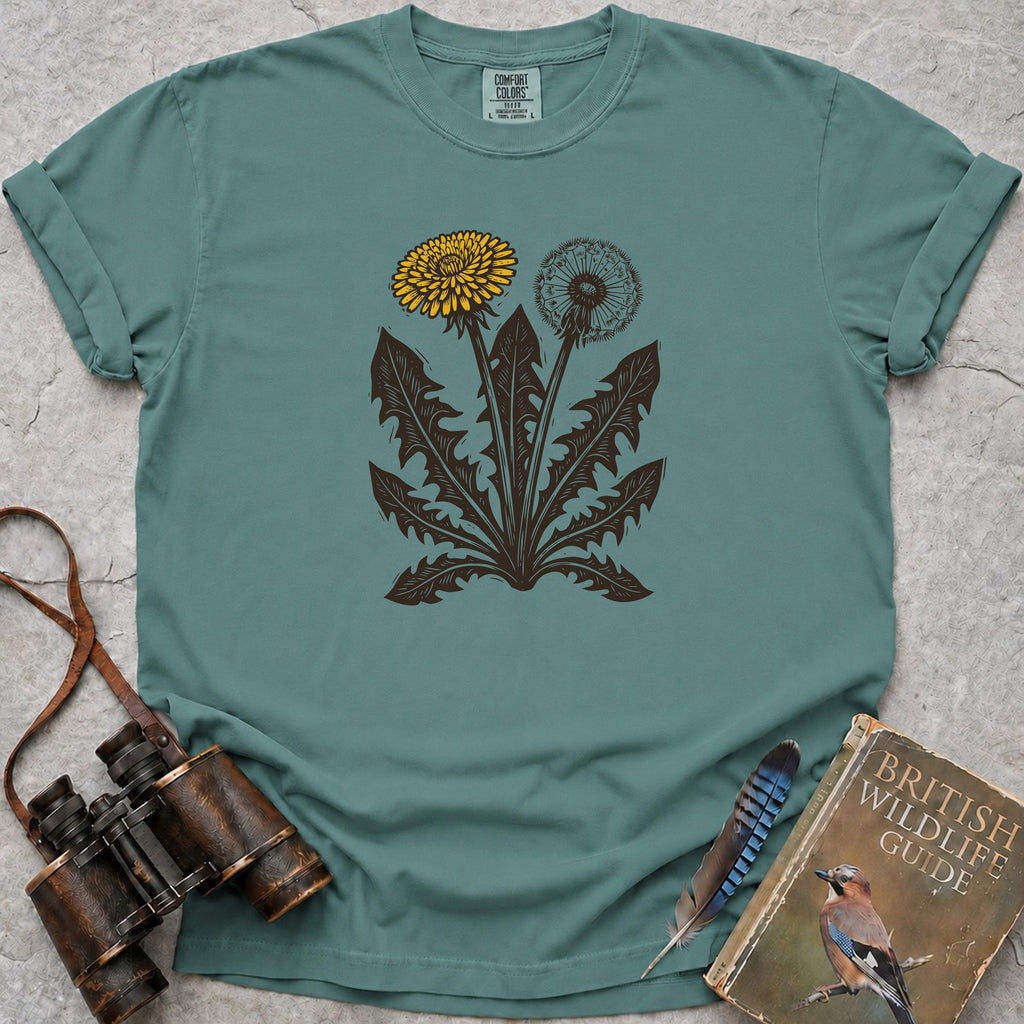 Vintage Dandelion Duo T-Shirt — seafoam