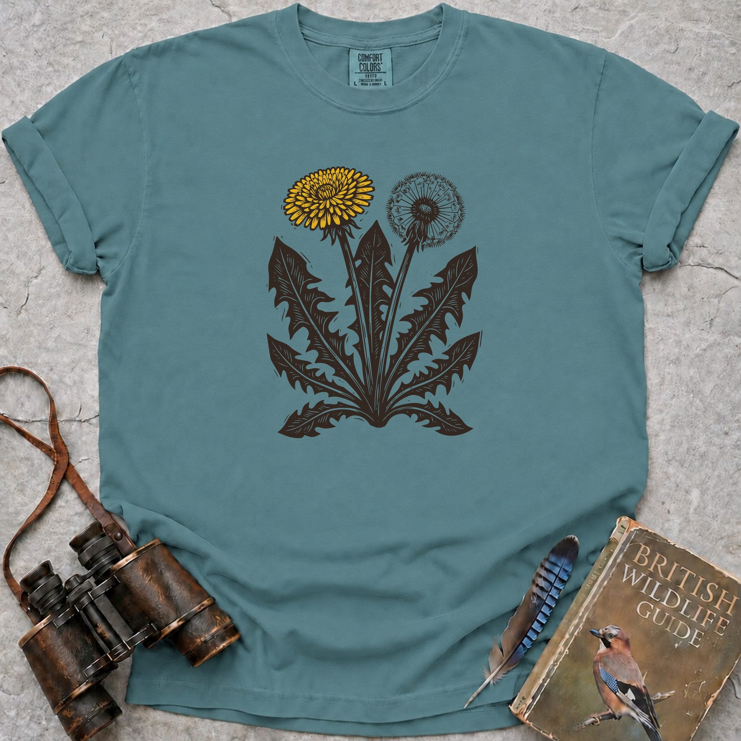 Vintage Dandelion Duo T-Shirt — seafoam