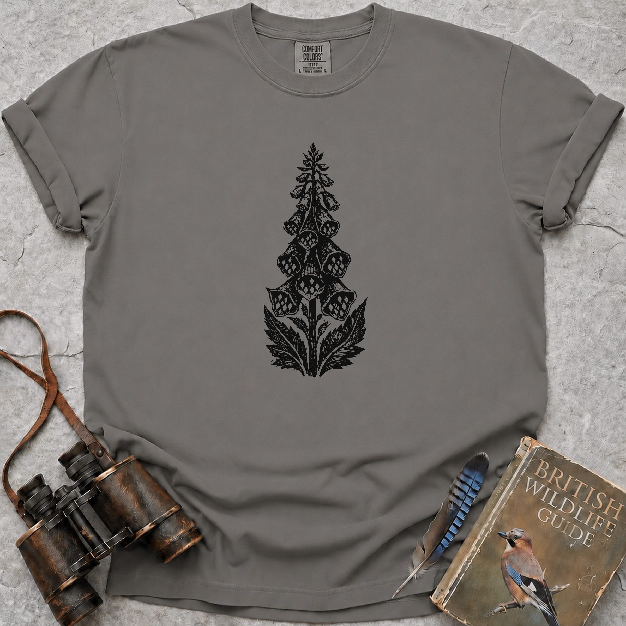 Vintage Foxglove T-Shirt — grey