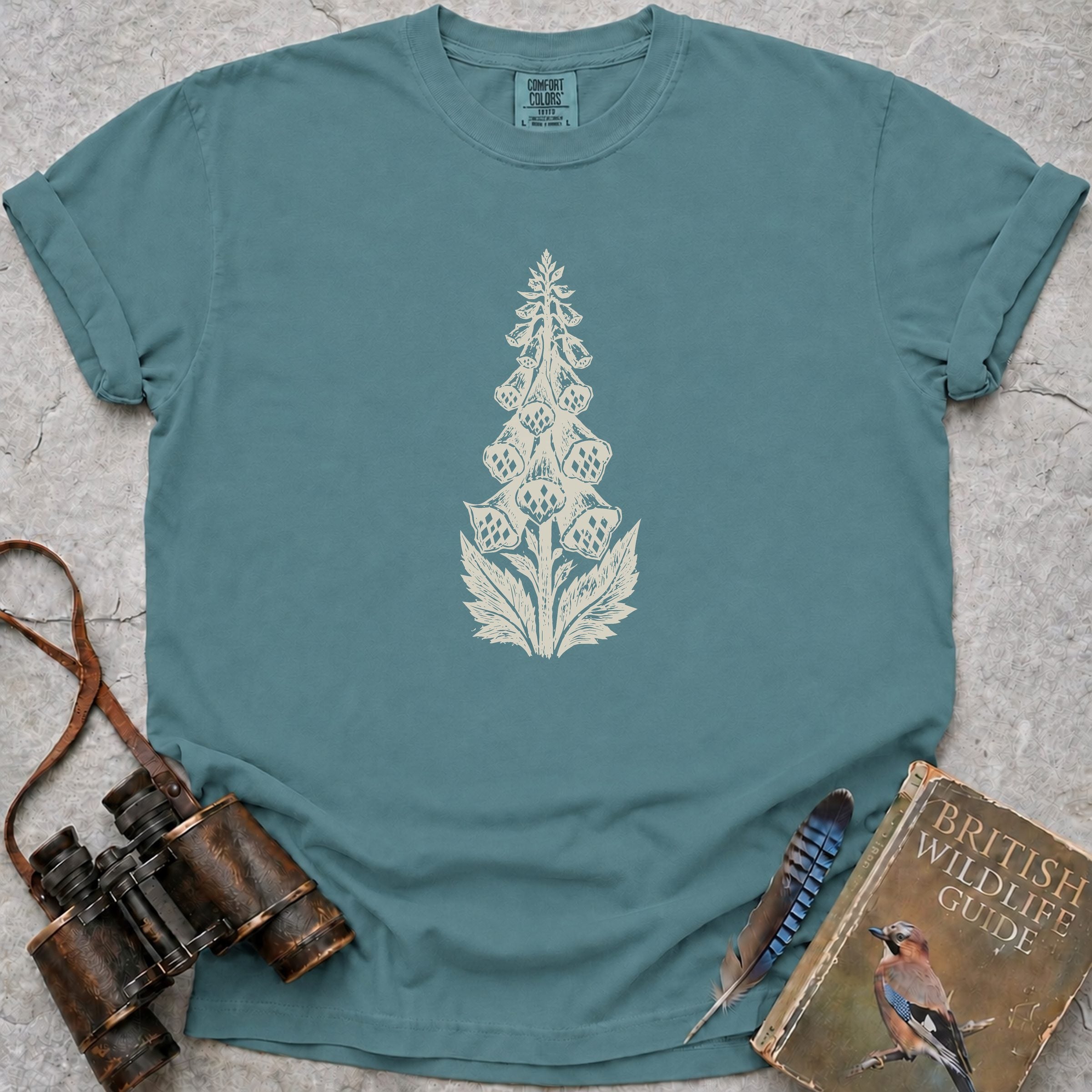 Vintage Foxglove T-Shirt — seafoam