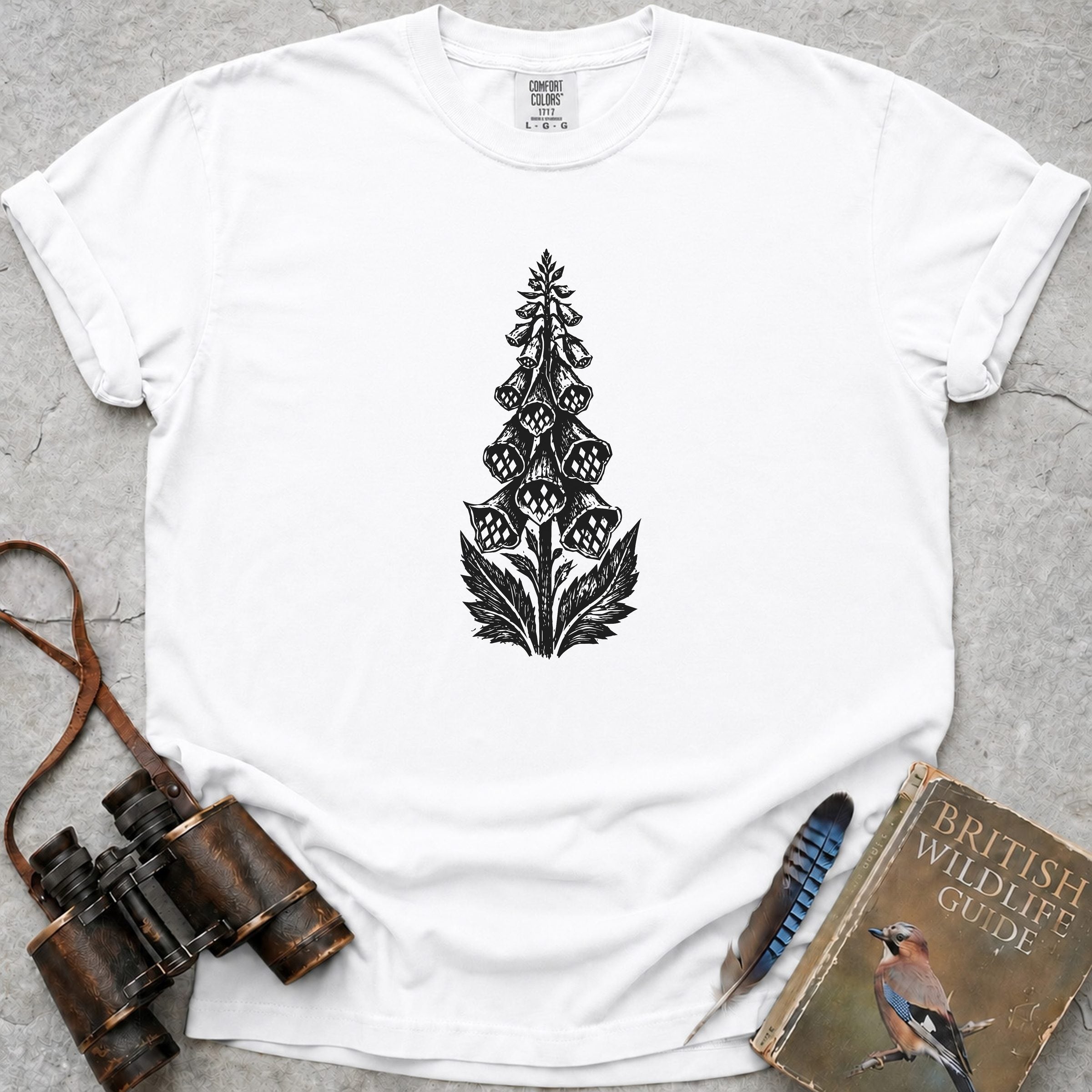 Vintage Foxglove T-Shirt — white