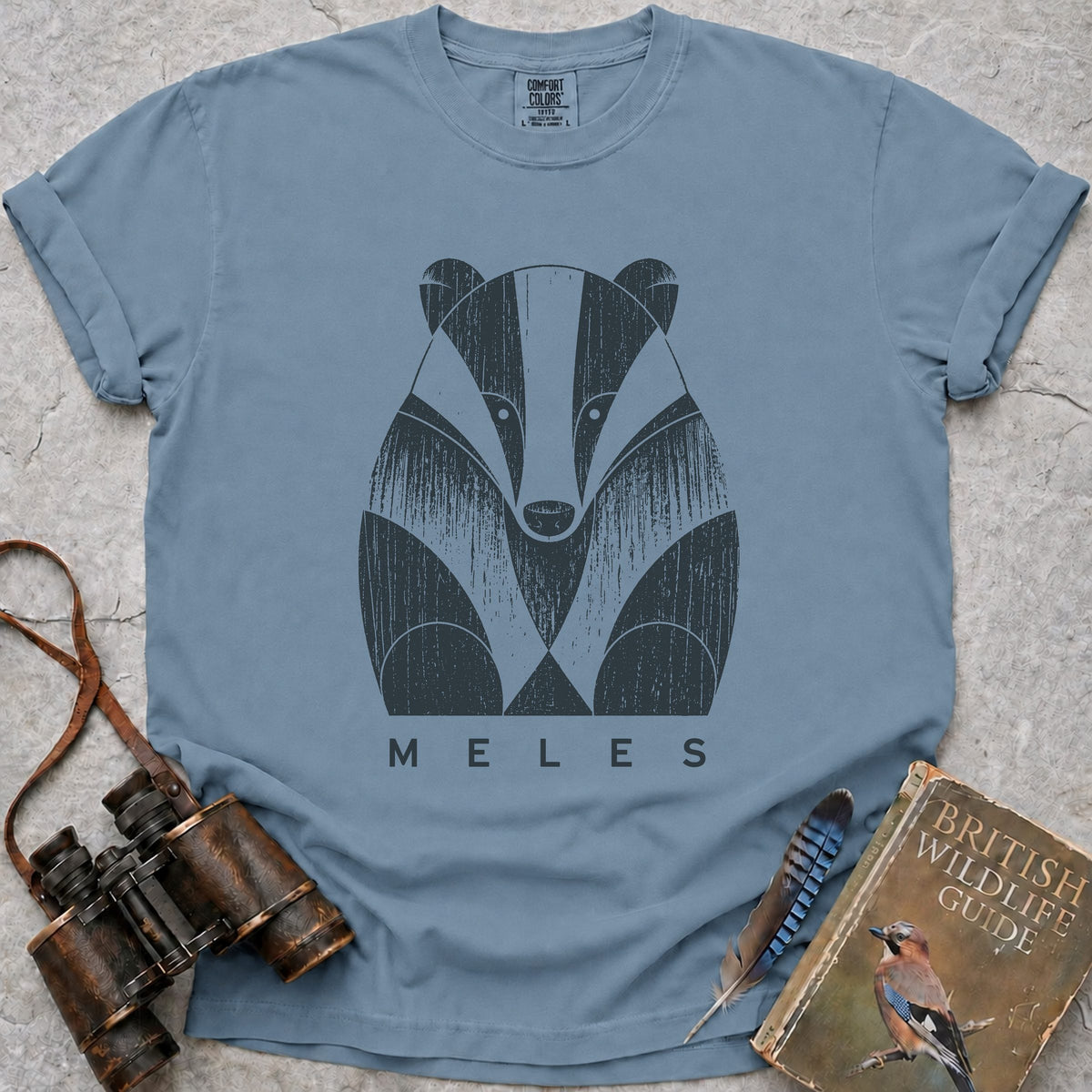 vintage-meles-badger — ice blue