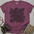 Vintage Peonies T-Shirt — berry