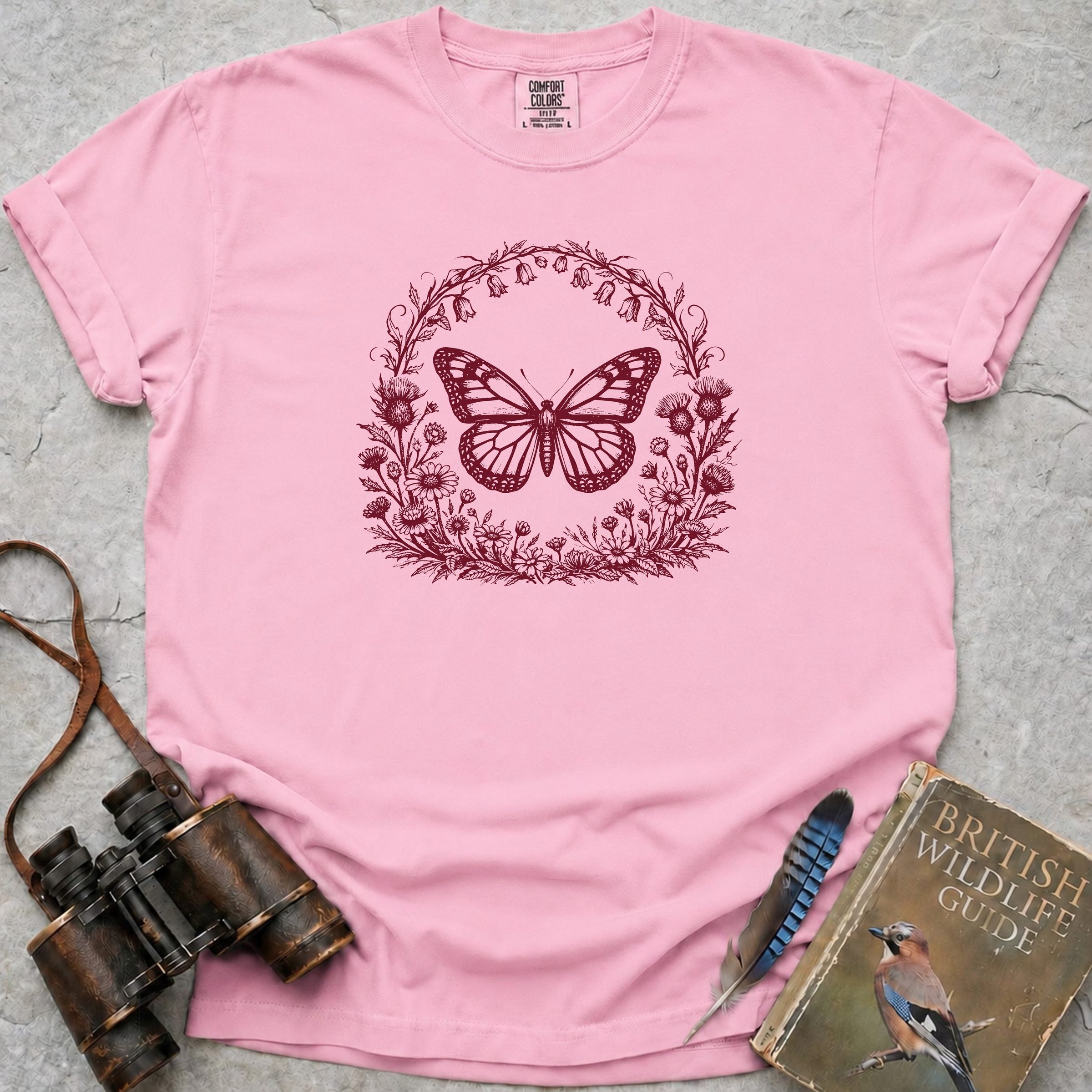 Vintage Woodland Butterfly T-Shirt — blossom
