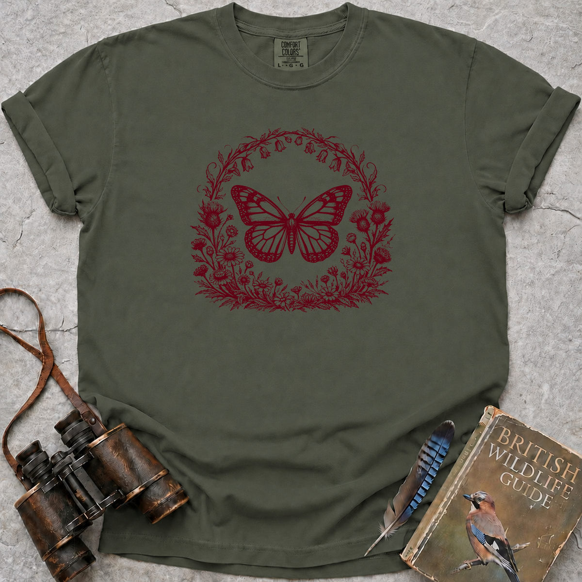 vintage-woodland-butterfly — moss