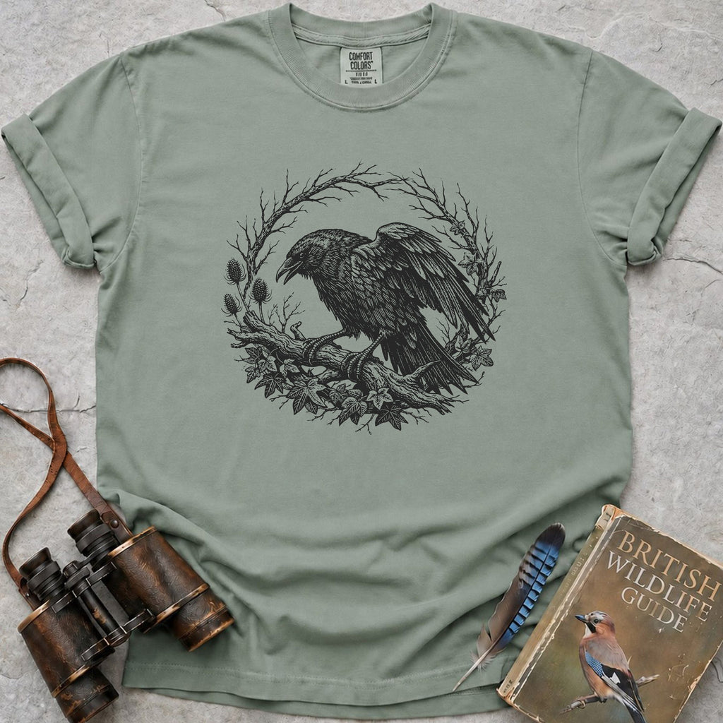 Vintage Woodland Crow T-Shirt — bay