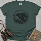 Vintage Woodland Crow T-Shirt — blue spruce