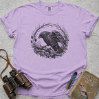 Vintage Woodland Crow T-Shirt — orchid