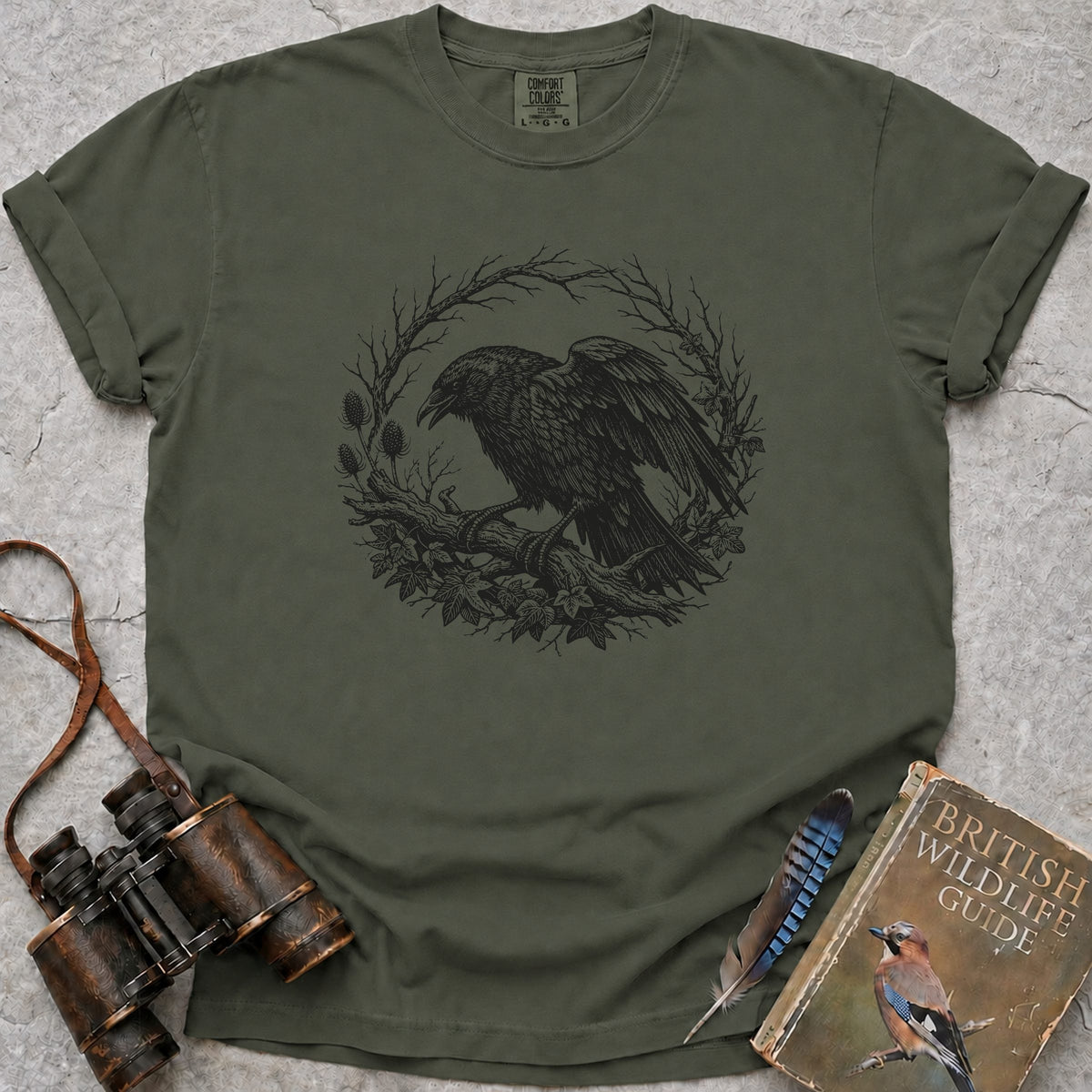 vintage-woodland-crow — moss
