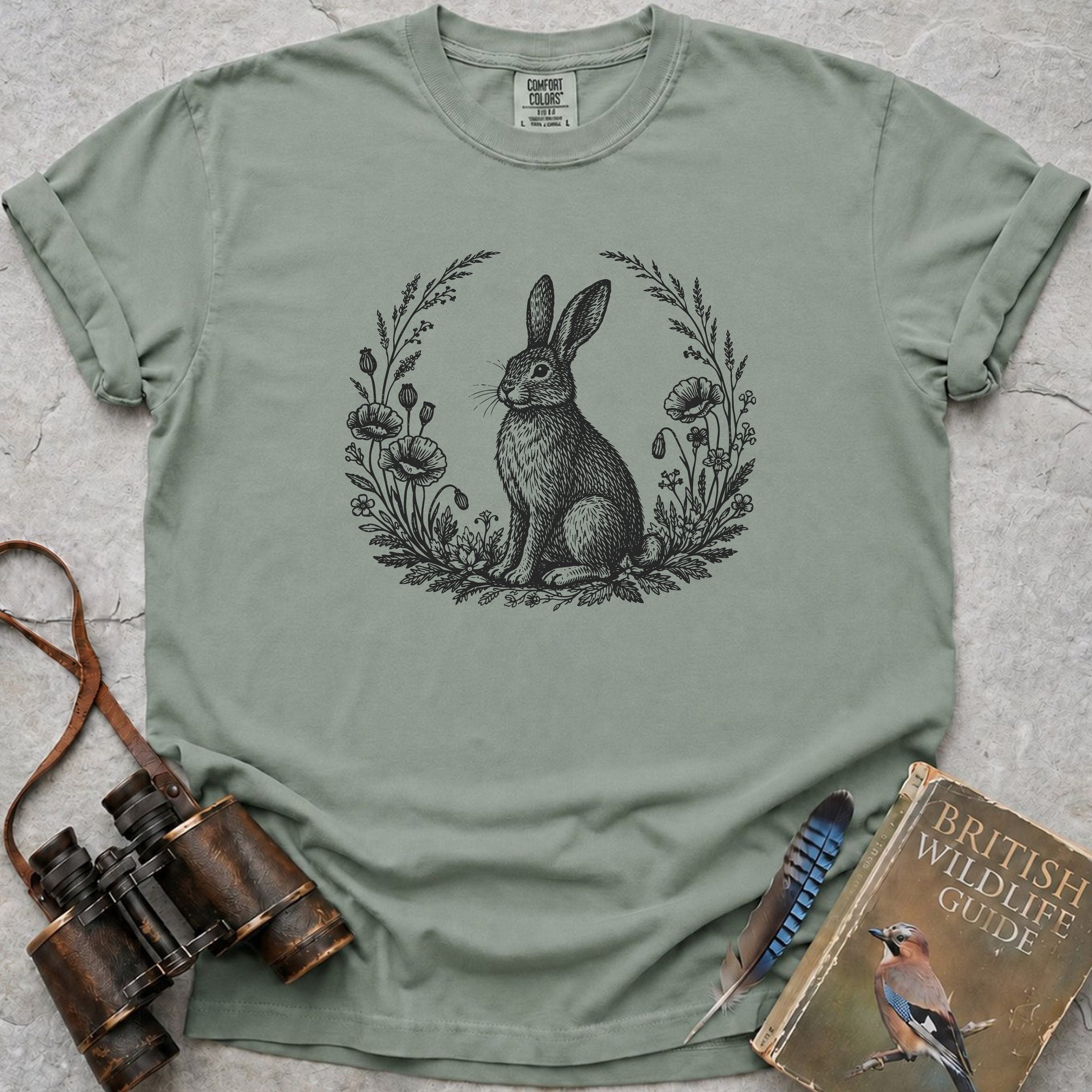 Vintage Woodland Hare T-Shirt — bay