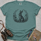 Vintage Woodland Hare T-Shirt — seafoam