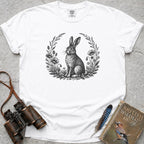 Vintage Woodland Hare T-Shirt — white