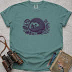 Vintage Woodland Hedgehog T-Shirt — seafoam