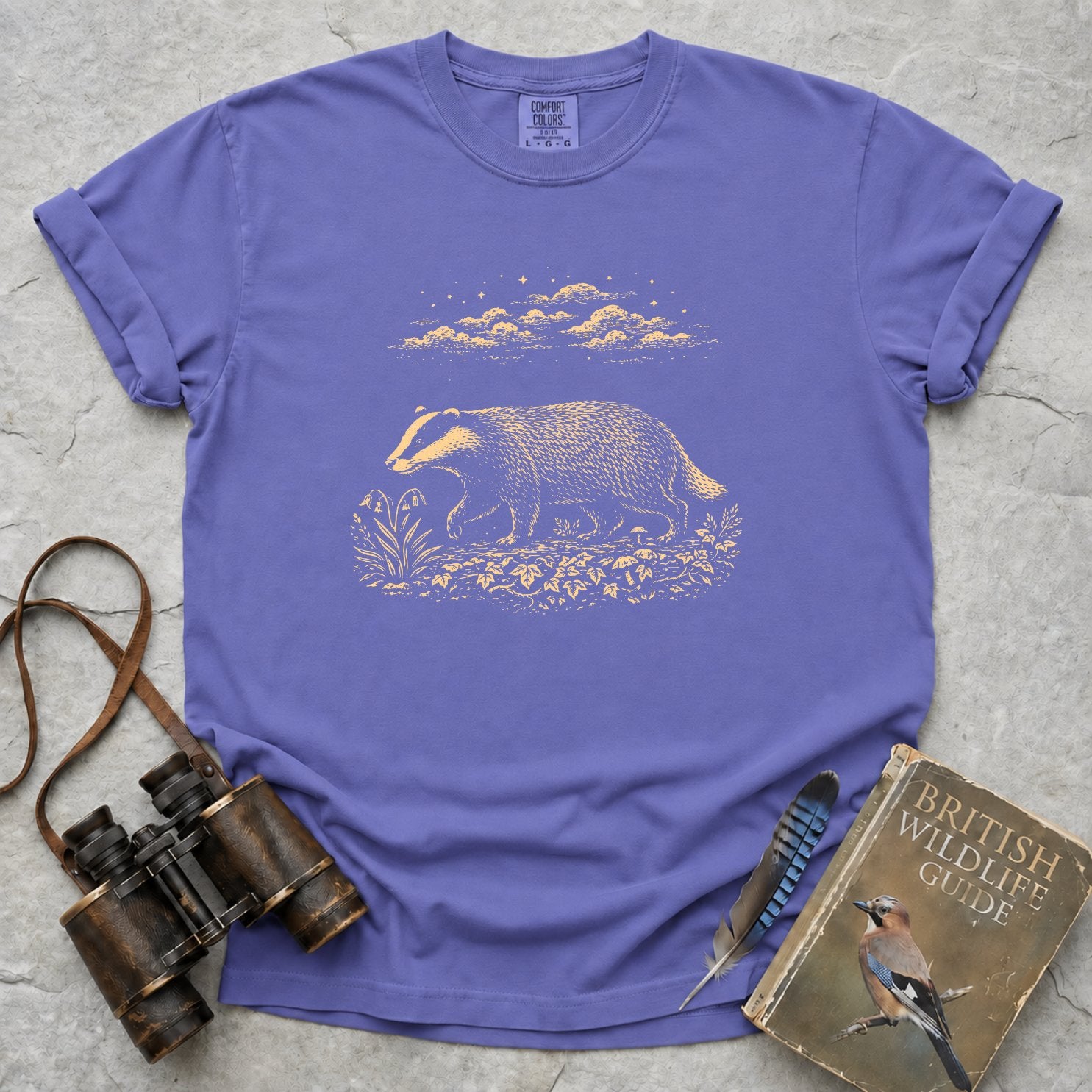 Moonlit Badger T-Shirt